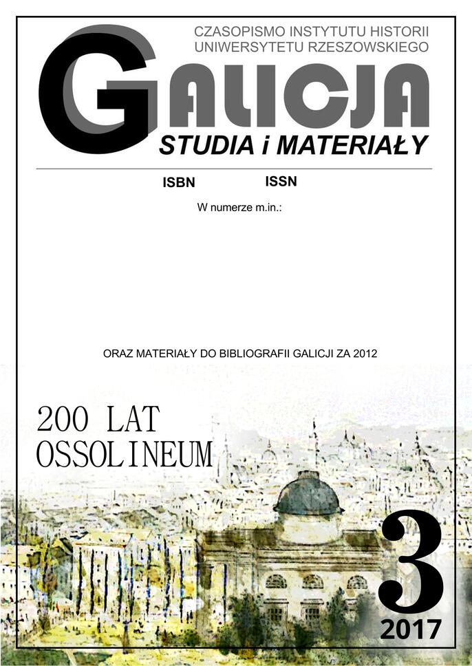 Galicja. Studia i materiały nr 3/2017
