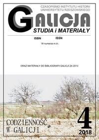 Galicja. Studia i materiały nr 4/2018